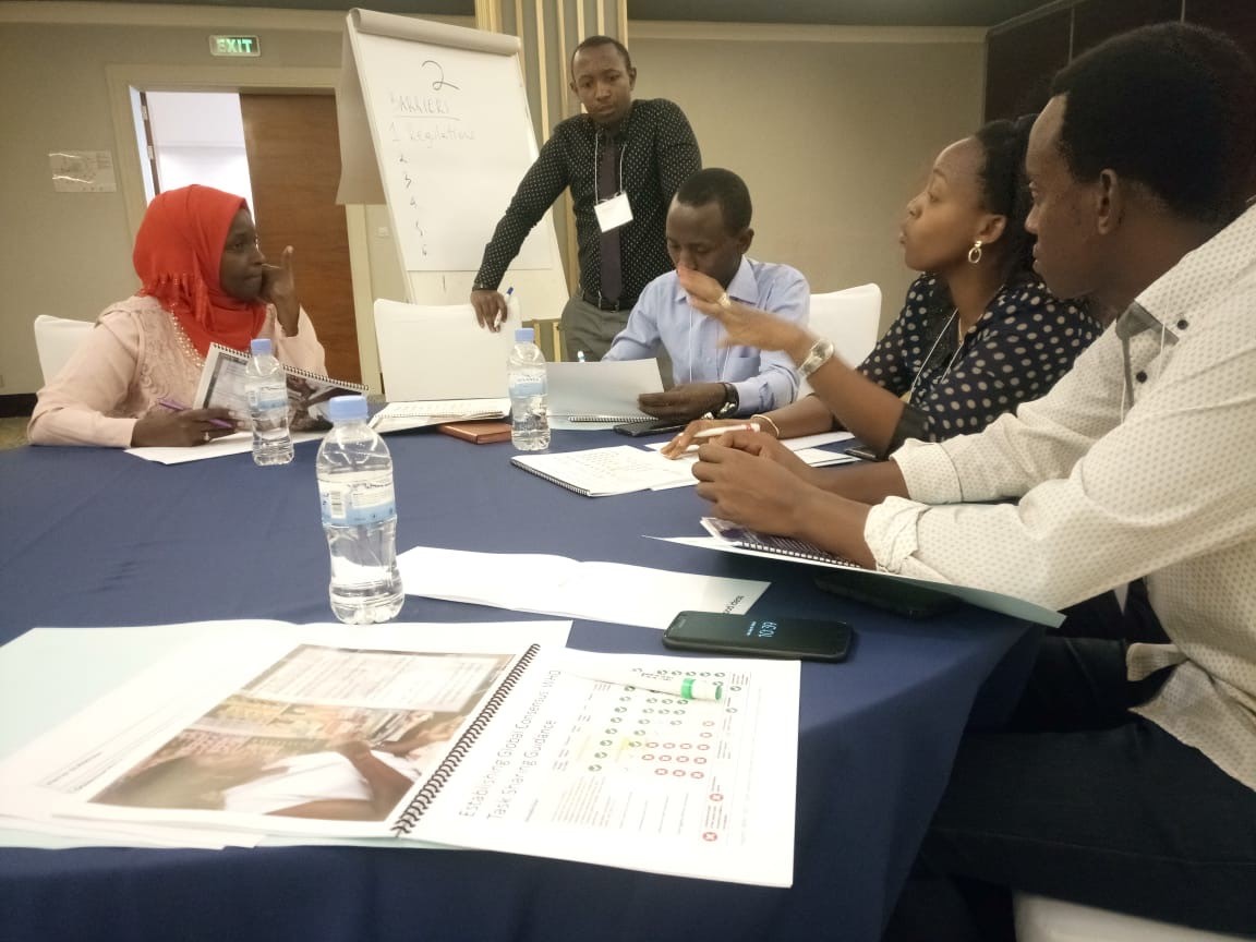 Members of APPOR work together to develop an advocacy plan